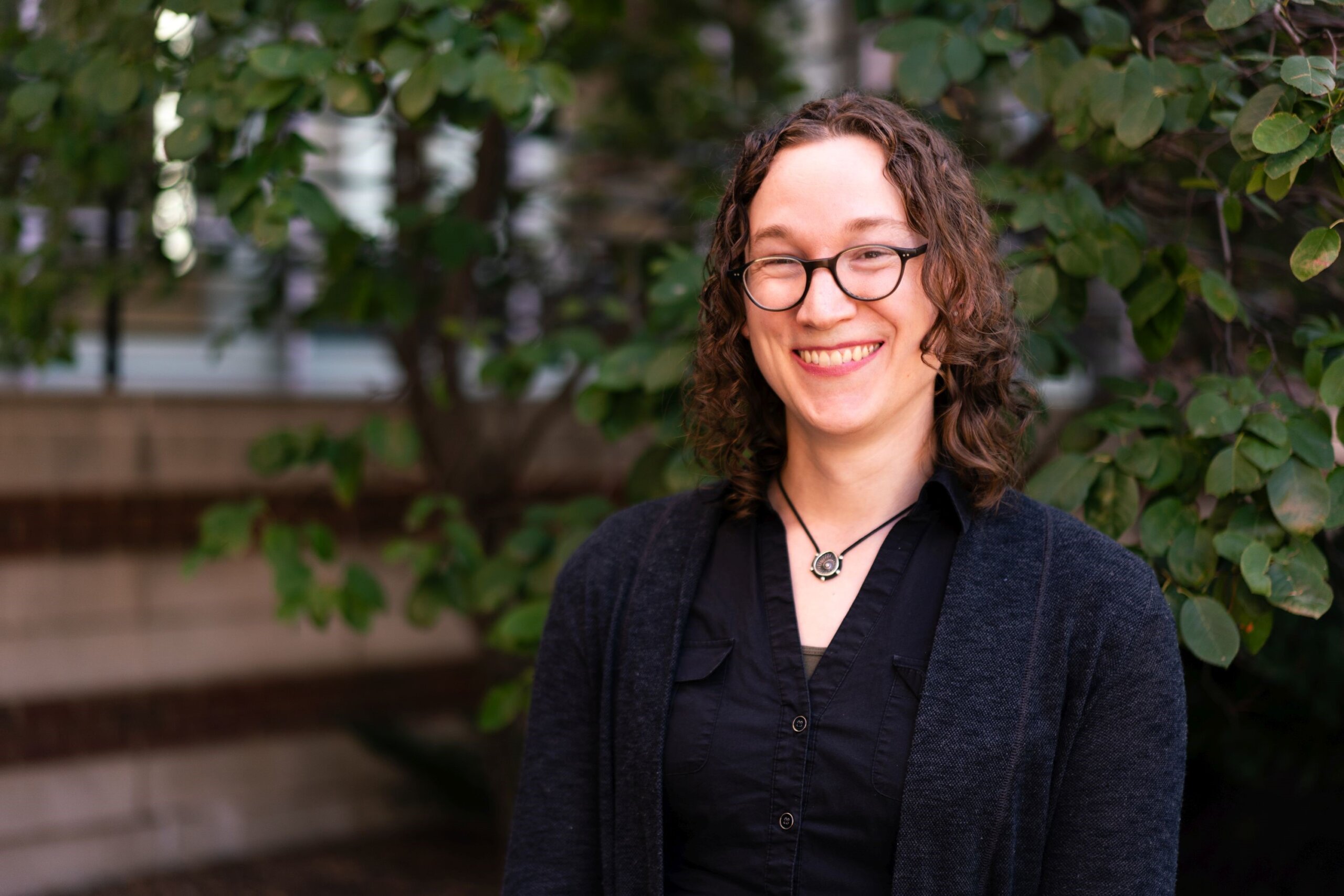 Portrait photograph of Dr. Lexy von Diezmann smiling at the camera